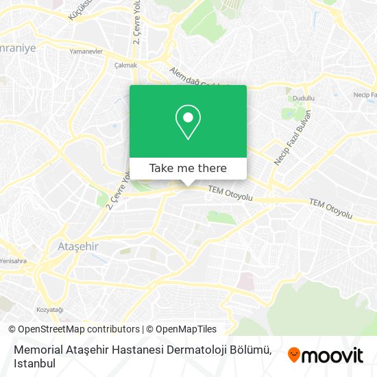 Memorial Ataşehir Hastanesi Dermatoloji Bölümü map