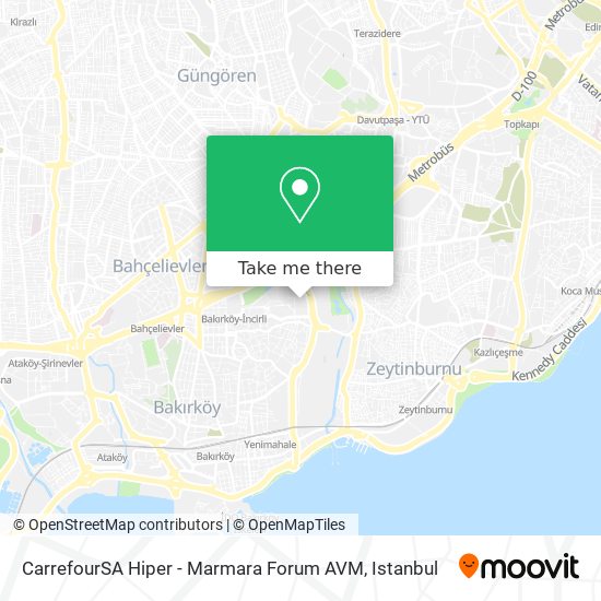 CarrefourSA Hiper - Marmara Forum AVM map