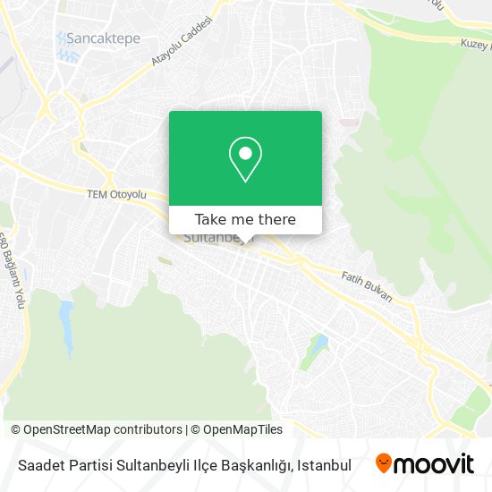 Saadet Partisi Sultanbeyli Ilçe Başkanlığı map