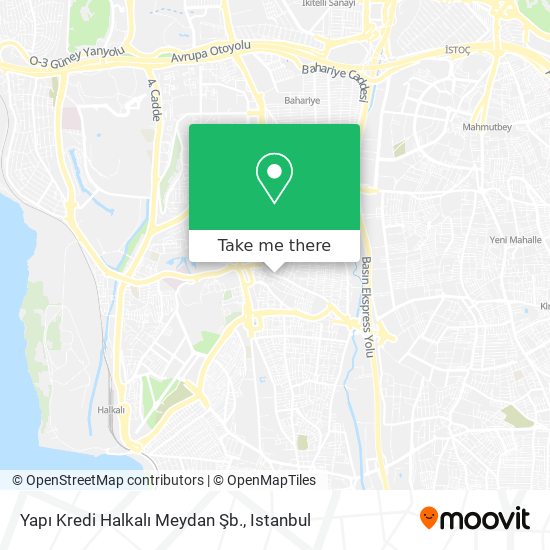 Yapı Kredi Halkalı Meydan Şb. map