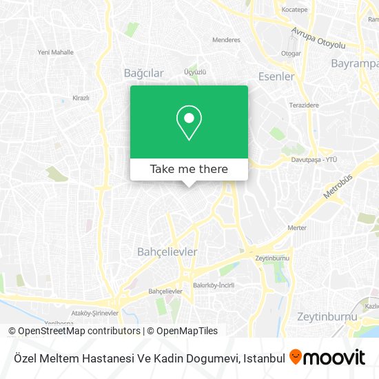 Özel Meltem Hastanesi Ve Kadin Dogumevi map