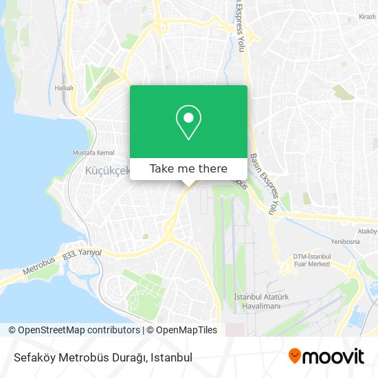 Sefaköy Metrobüs Durağı map