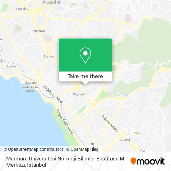 Marmara Üniversitesi Nöroloji Bilimler Enstitüsü Mr Merkezi map