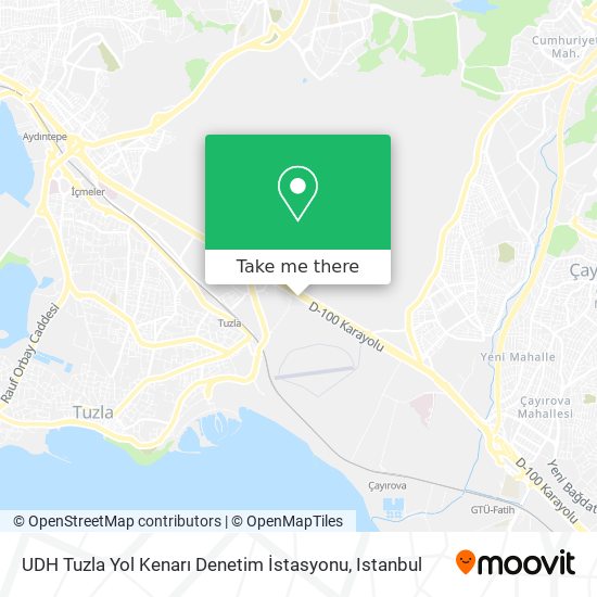 UDH Tuzla Yol Kenarı Denetim İstasyonu map
