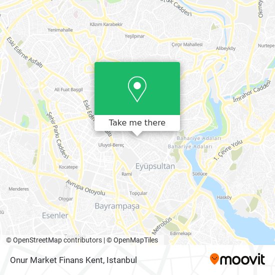 Onur Market Finans Kent map
