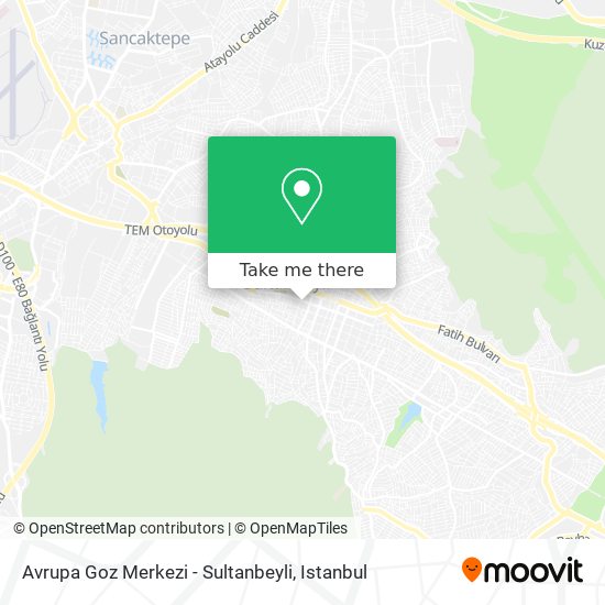 Avrupa Goz Merkezi - Sultanbeyli map