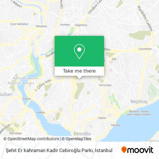 Şehit Er kahraman Kadir Cebiroğlu Parkı map