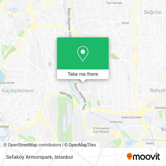 Sefaköy Armonipark map