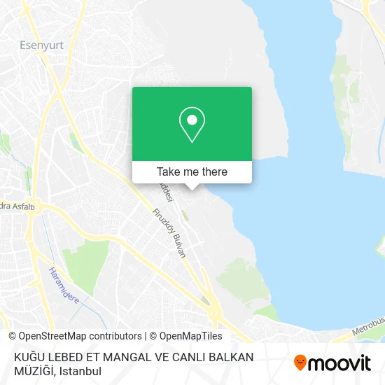 KUĞU LEBED ET MANGAL VE CANLI BALKAN MÜZİĞİ map