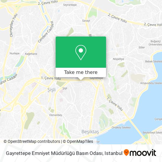 Gayrettepe Emniyet Müdürlüğü Basın Odası map