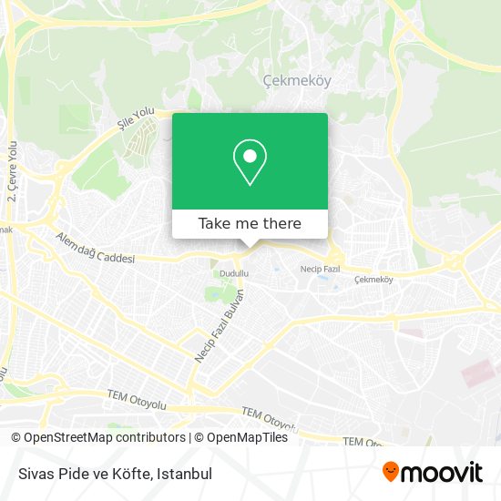 Sivas Pide ve Köfte map