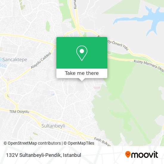 132V Sultanbeyli-Pendik map