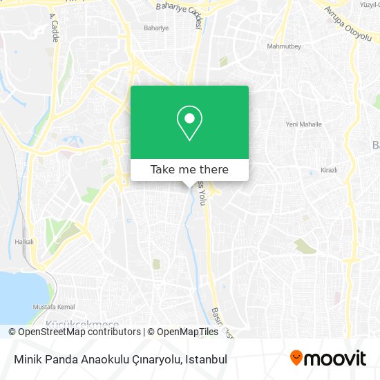 Minik Panda Anaokulu Çınaryolu map