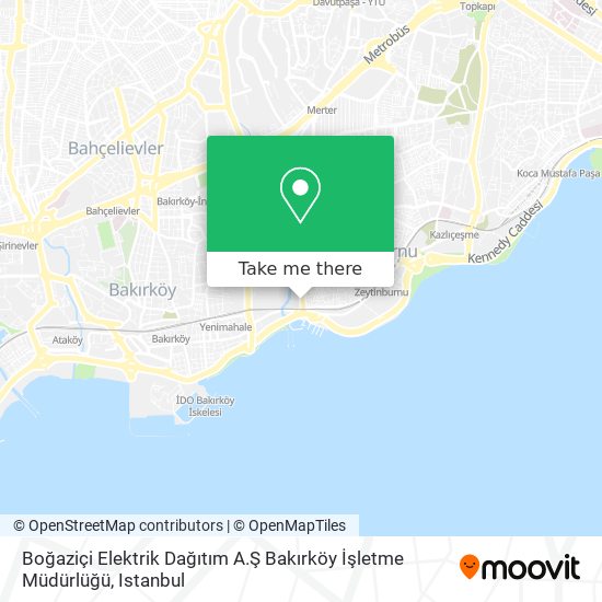 Boğaziçi Elektrik Dağıtım A.Ş Bakırköy İşletme Müdürlüğü map