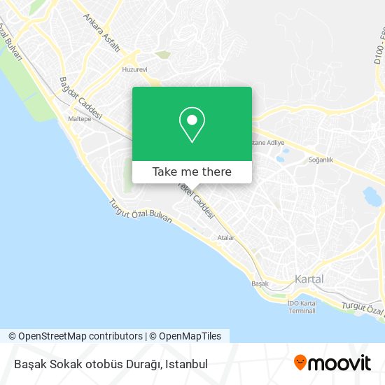 Başak Sokak otobüs Durağı map
