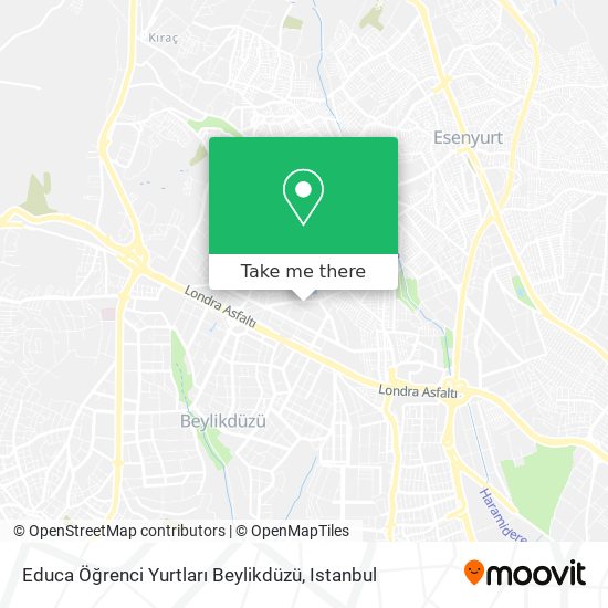 Educa Öğrenci Yurtları Beylikdüzü map