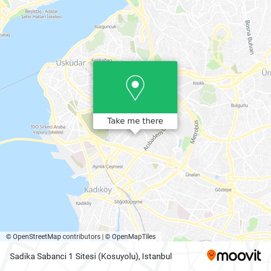 Sadika Sabanci 1 Sitesi (Kosuyolu) map