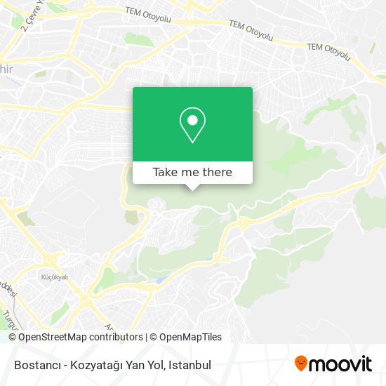 Bostancı - Kozyatağı Yan Yol map