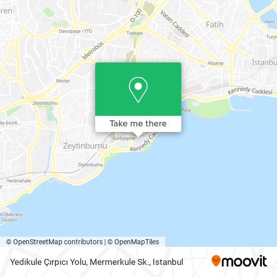Yedikule Çırpıcı Yolu, Mermerkule Sk. map