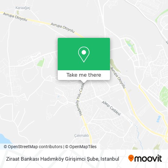 Ziraat Bankası Hadımköy Girişimci Şube map