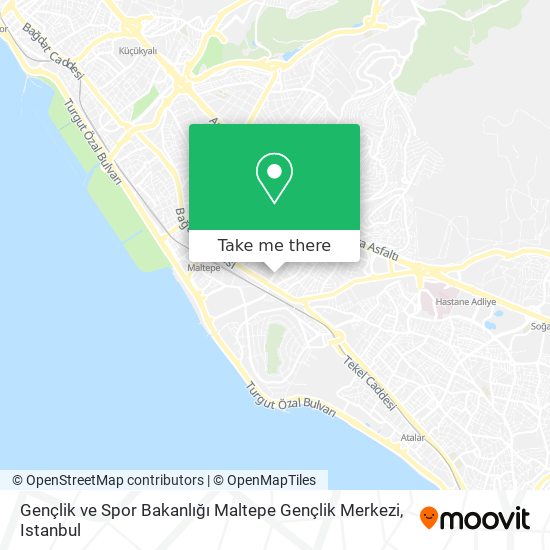 Gençlik ve Spor Bakanlığı Maltepe Gençlik Merkezi map