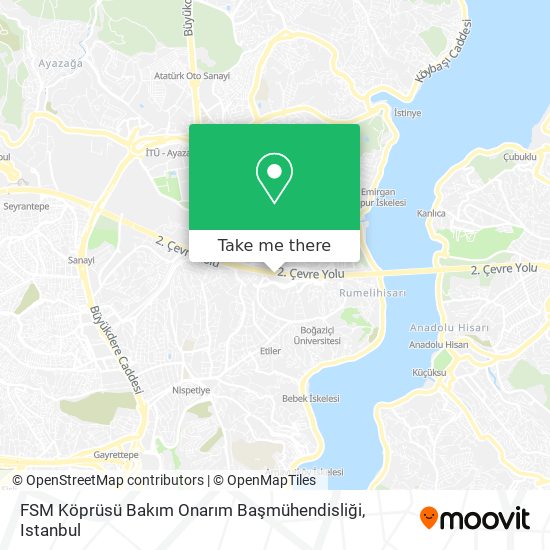 FSM Köprüsü Bakım Onarım Başmühendisliği map