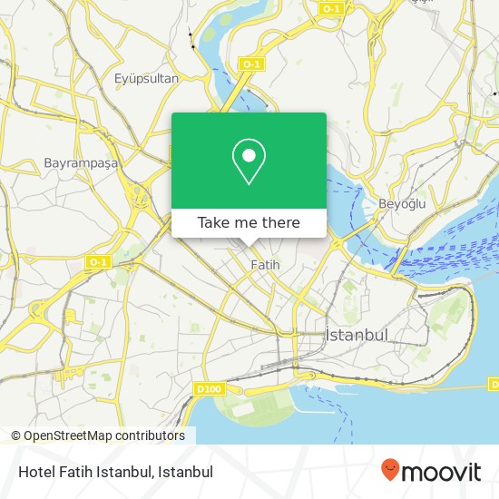 Hotel Fatih Istanbul map