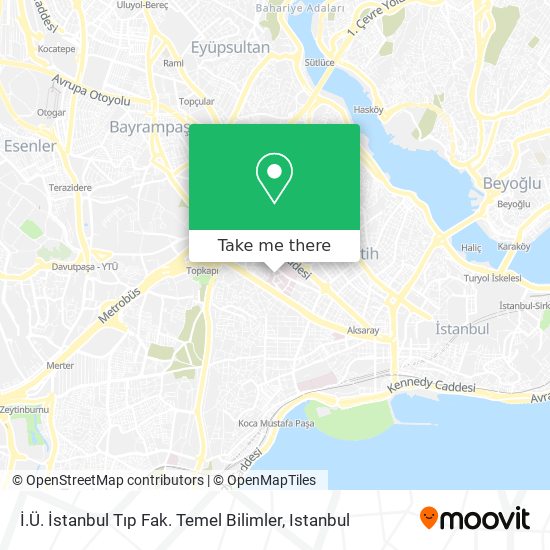 İ.Ü. İstanbul Tıp Fak. Temel Bilimler map