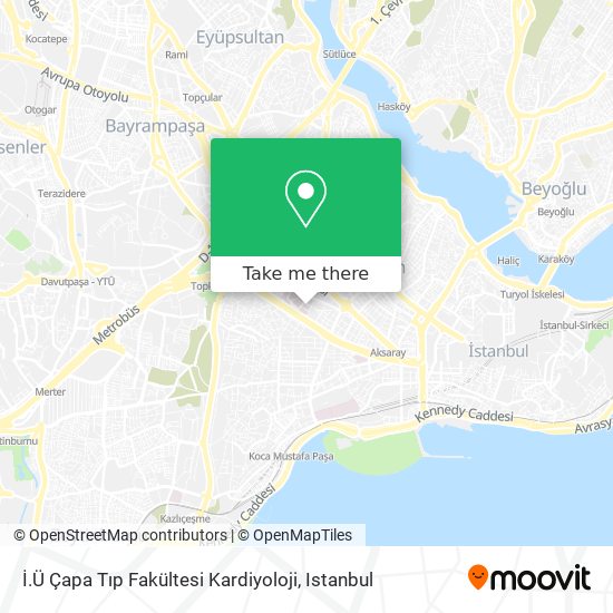 İ.Ü Çapa Tıp Fakültesi Kardiyoloji map