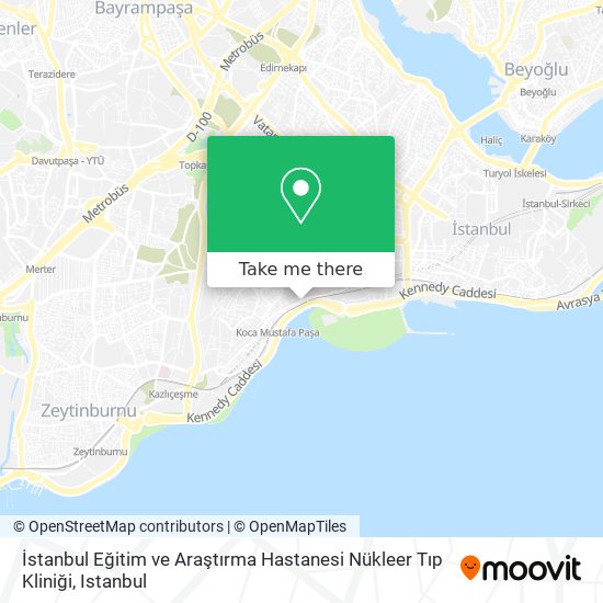 İstanbul Eğitim ve Araştırma Hastanesi Nükleer Tıp Kliniği map