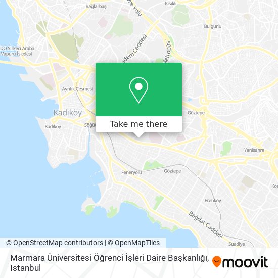 Marmara Üniversitesi Öğrenci İşleri Daire Başkanlığı map