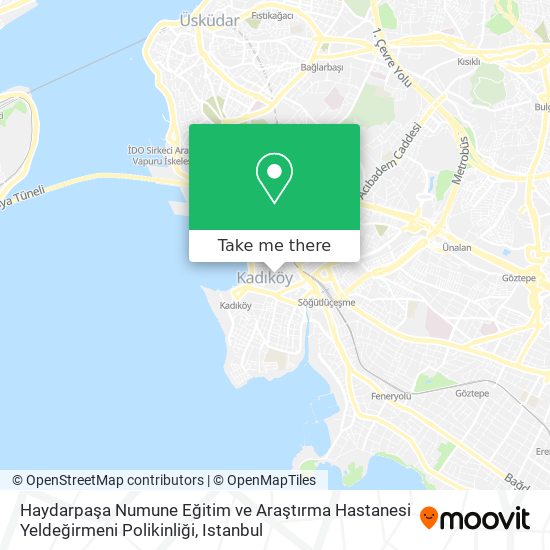 Haydarpaşa Numune Eğitim ve Araştırma Hastanesi Yeldeğirmeni Polikinliği map
