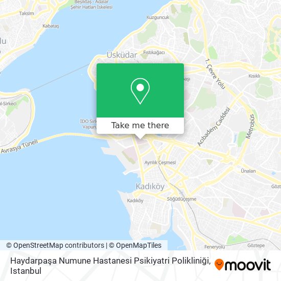 Haydarpaşa Numune Hastanesi Psikiyatri Polikliniği map