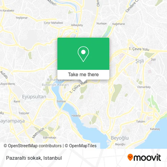 Pazaraltı sokak map