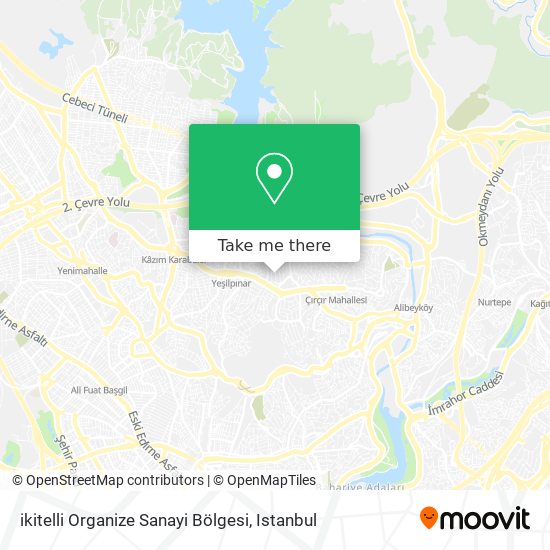 ikitelli Organize Sanayi Bölgesi map