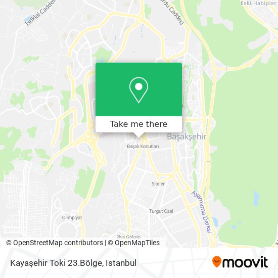 Kayaşehir Toki 23.Bölge map