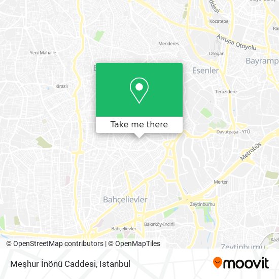 Meşhur İnönü Caddesi map