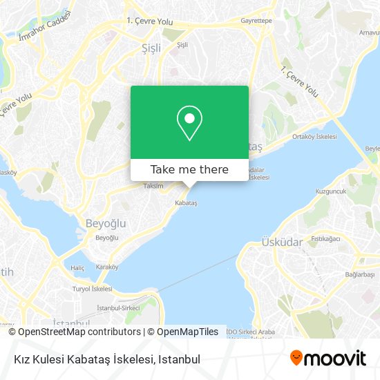 Kız Kulesi Kabataş İskelesi map