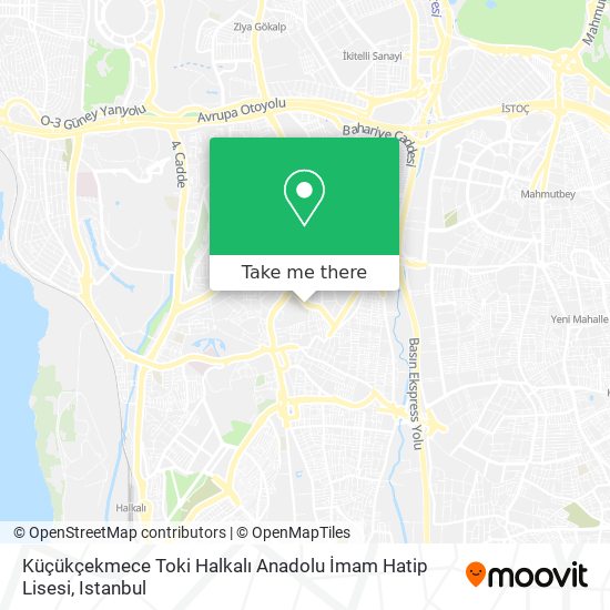 Küçükçekmece Toki Halkalı Anadolu İmam Hatip Lisesi map