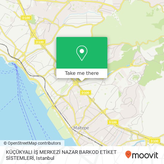 KÜÇÜKYALI İŞ MERKEZİ NAZAR BARKOD ETİKET SİSTEMLERİ map