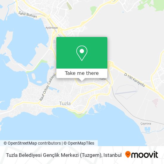 Tuzla Belediyesi Gençlik Merkezi (Tuzgem) map