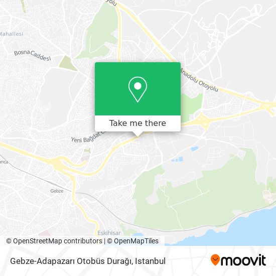 Gebze-Adapazarı Otobüs Durağı map