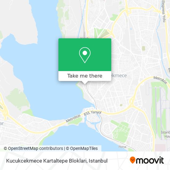 Kucukcekmece Kartaltepe Bloklari map