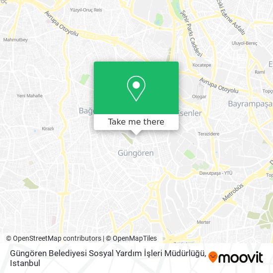 Güngören Belediyesi Sosyal Yardım İşleri Müdürlüğü map