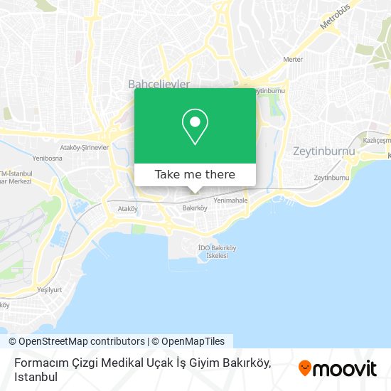 Formacım Çizgi Medikal Uçak İş Giyim Bakırköy map