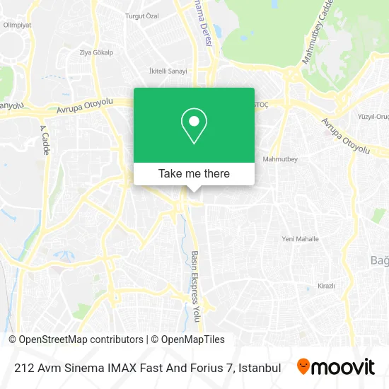 212 Avm Sinema IMAX Fast And Forius 7 map