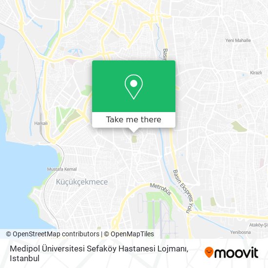 Medipol Üniversitesi Sefaköy Hastanesi Lojmanı map