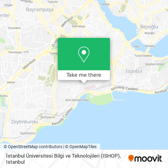 İstanbul Üniversitesi Bilgi ve Teknolojileri (ISHOP) map