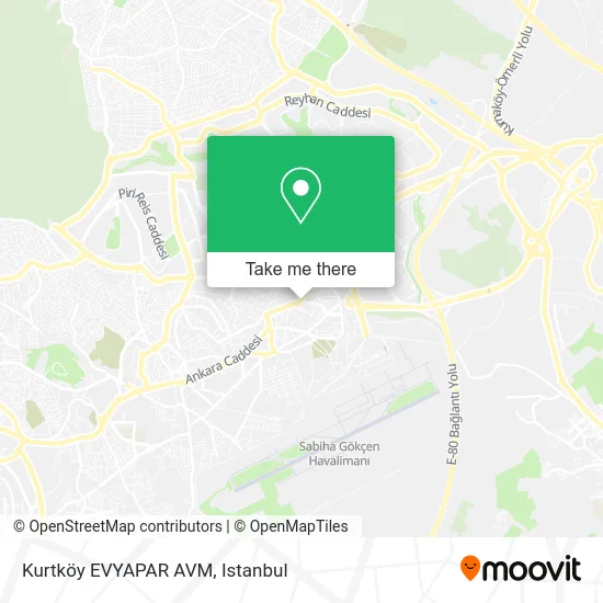 Kurtköy EVYAPAR AVM map