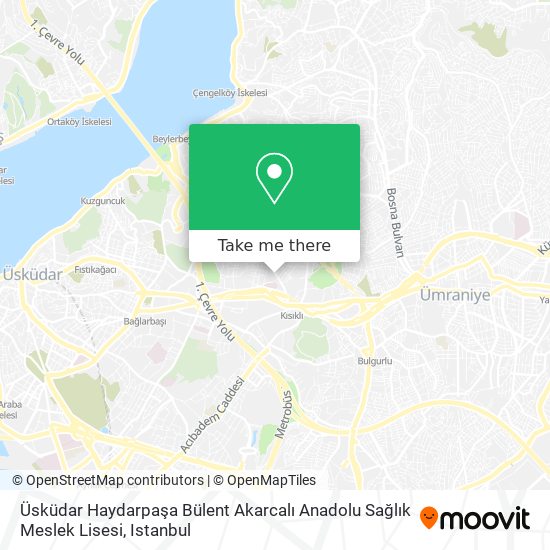 Üsküdar Haydarpaşa Bülent Akarcalı Anadolu Sağlık Meslek Lisesi map